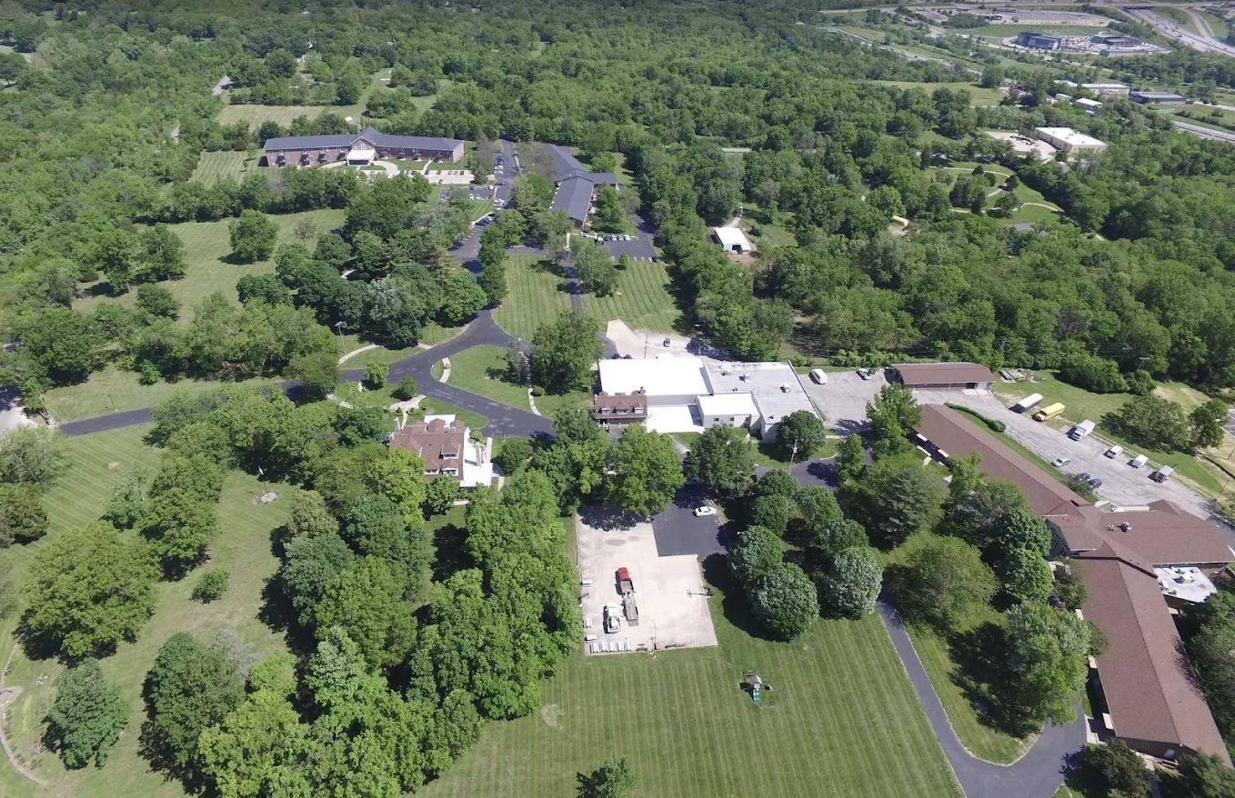 Aerial view of the YWAM Kansas City campus
